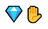 emojis depicting diamond hands